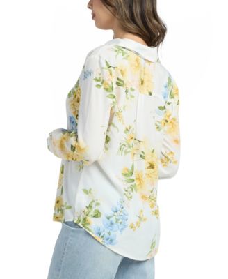 Women's Printed Button-Up Top