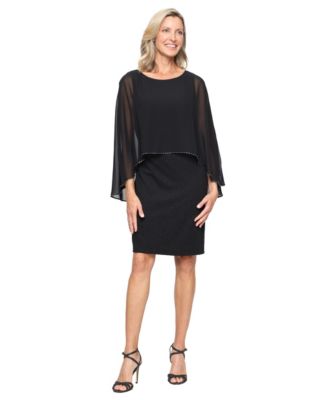 Women's Short Glitter Knit Sheath Dress