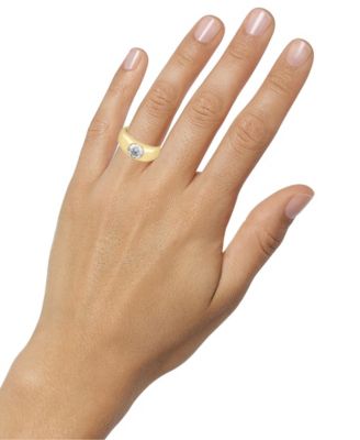 Certified Lab Grown White Diamond Solitaire Ring (1-1/2 ct. t.w.) in 14k Yellow Gold