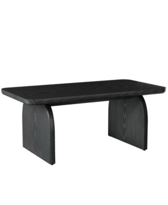 Rectangle Coffee Table, 47-Inch Wood Rectangular Living Room Table, Farmhouse Accent Center Table Low Cocktail Tea Table