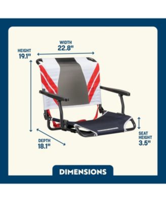 Big Comfort Stadium Chair With Armrests