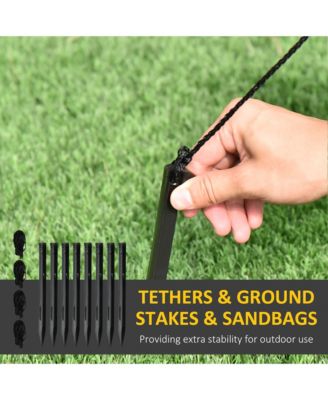 8' Lighted Display Camo Santa Claus Inflatable Yard Decor