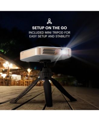 Luma 400 Smart Projector, HD Portable Pico Projector with Remote, Tripod & Carrying Case