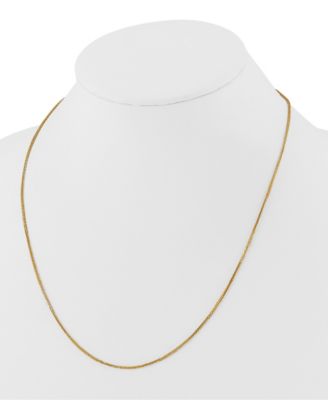 Wheat Chain Necklace in 24k Yellow Gold