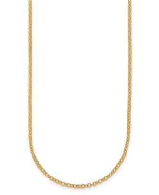 Rolo Chain Necklace in 24k Yellow Gold
