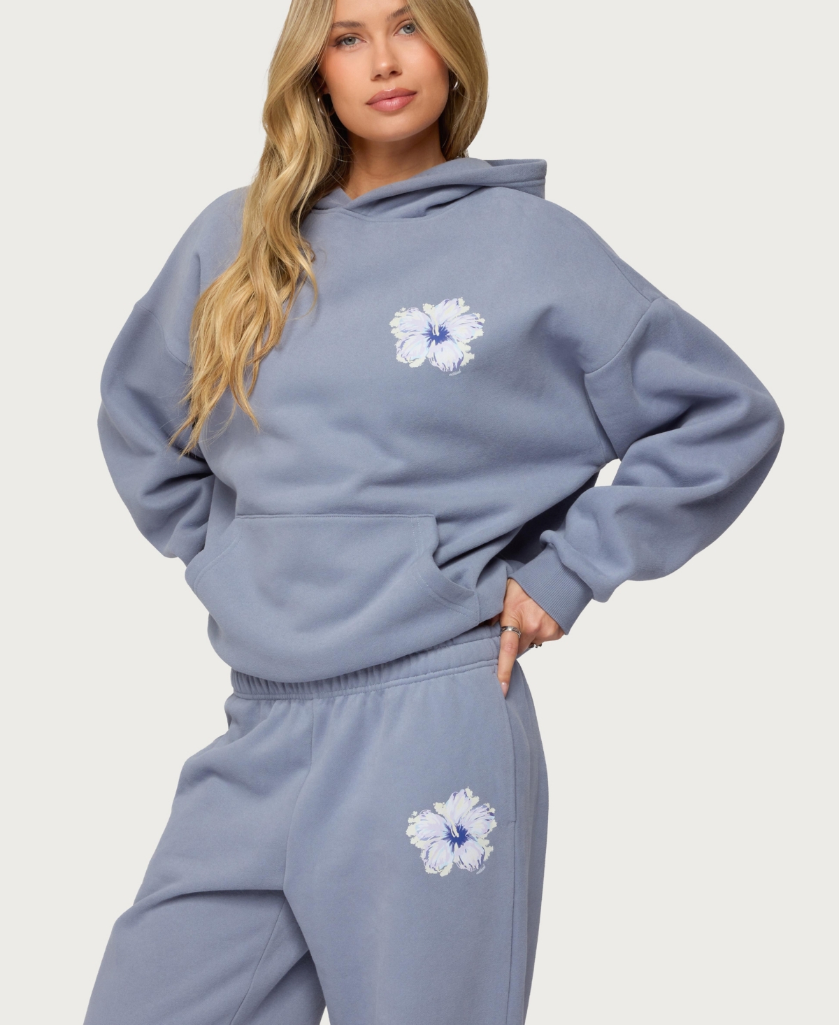 Edikted Womens Tropical Bloom Hoodie