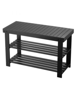 3-Tier Shoe Rack Bench for Entryway Shoe Storage Organizer