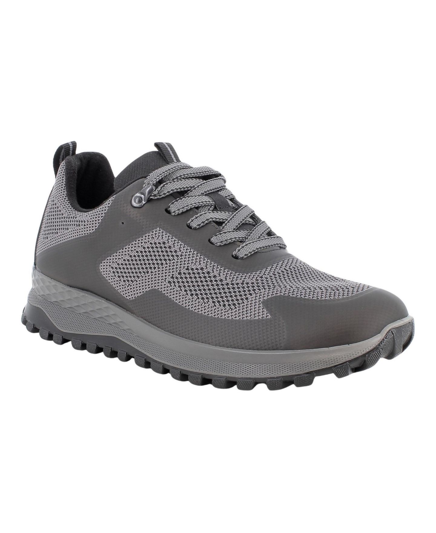 Мужские кроссовки Alpine Swiss Franco Made in Italy Trail, цвет: Чёрный серый — фото 1