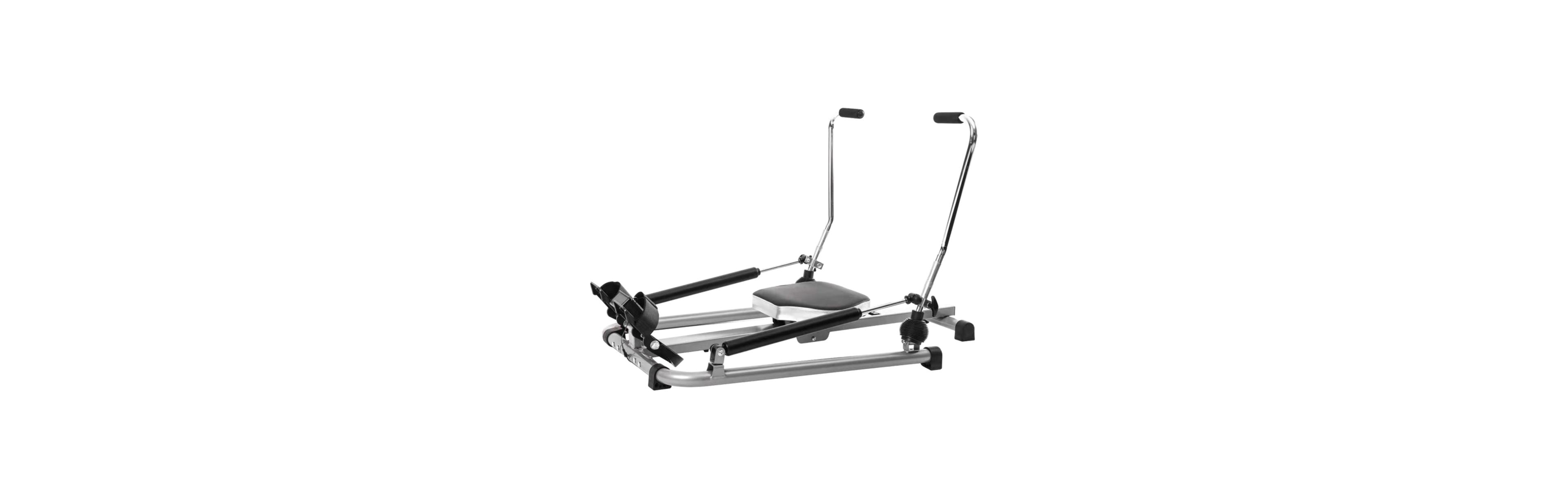 Artudatech Dual Hydraulic Rowing Machine, Adjustable Resistance with 360° Swivel Arms, Lcd Display & Foldable Design