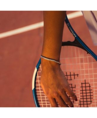 Sterling Silver Square Rectangular Tennis Bracelet