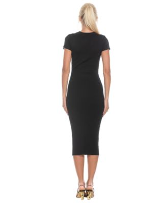 Women's Rhys Crewneck Ribbed Knit Midi Dress