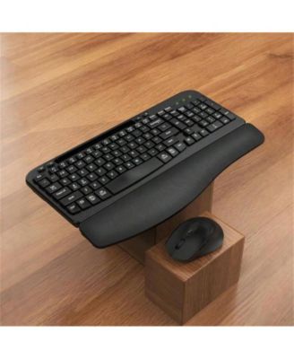 Wireless Keyboard and Mouse Combo - 2.4G Cordless Set for Computer, Laptop, PC - Black.