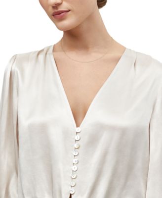 Solid Wheat Chain Necklace in 14k Yellow Gold