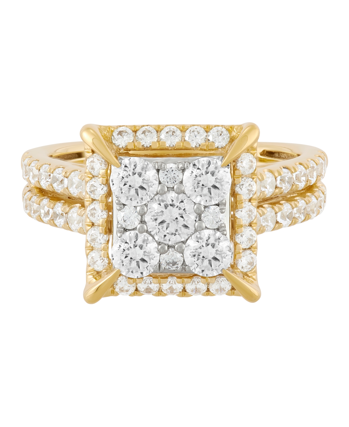 Macy's Diamond Engagement Ring (2 ct. t.w.) in 10k Yellow Gold