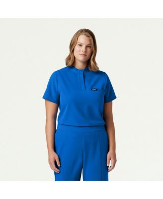 Women's Savi 1-Pocket Classic Banded Collar Scrub Top