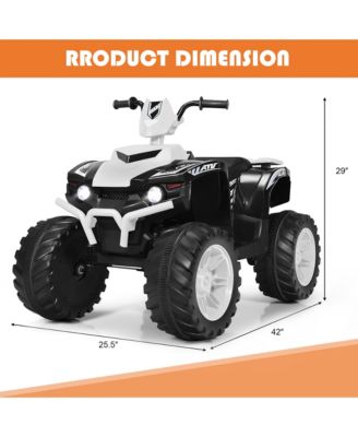 12V Kids 4-Wheeler ATV Quad Ride On Car w/ LED Lights Music USB