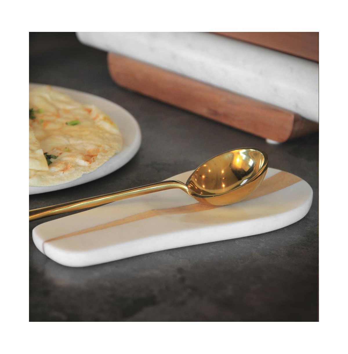 Verve Culture Marble and Wood Spoon Rest