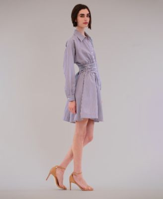 Women's Collared Short Shirt Dress