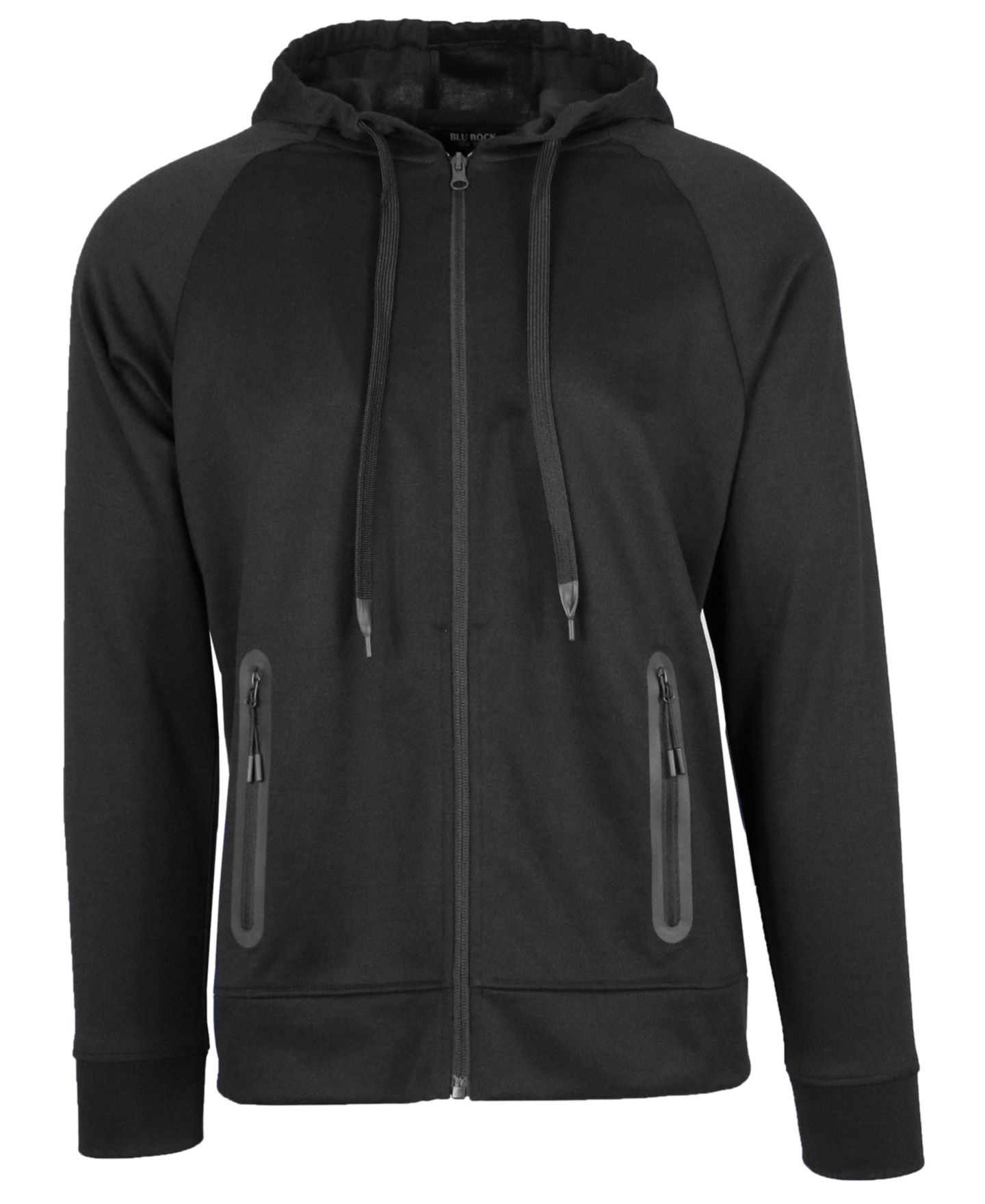Мужской комплект Blu Rock Slim-Fit Tech Fleece Hoodie and Jogger Sweatpants, 2-Piece Set, цвет: Чёрный — фото 2