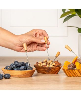 Set of 4 Olivewood Aperitivo Bowls -
