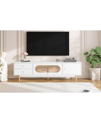Streamdale 70" TV Stand for TVs up to 80", Minimalist Console Table with Drawers