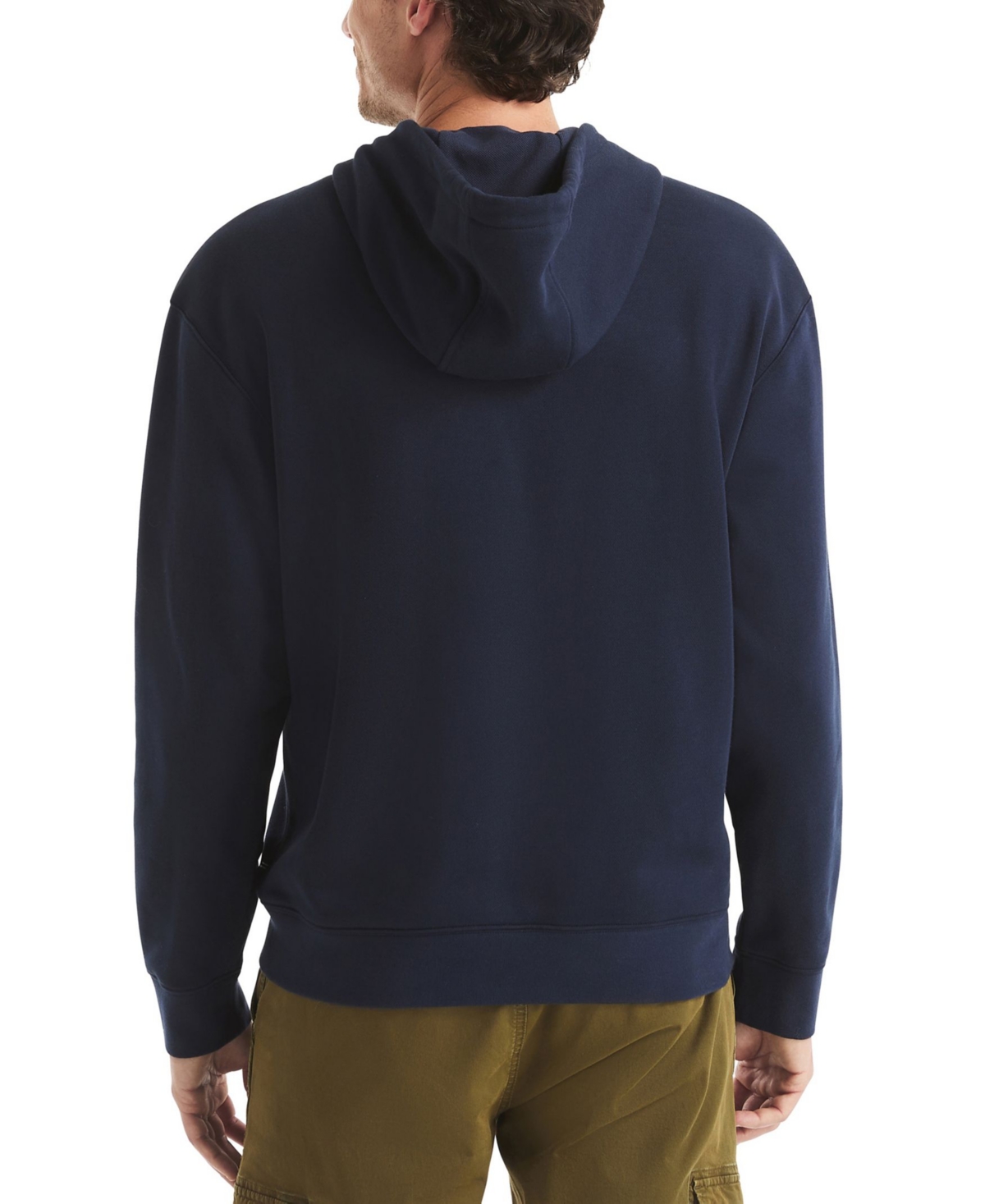 Nautica Men's Logo Details Relaxed-Fit Pull-On Hoodie
