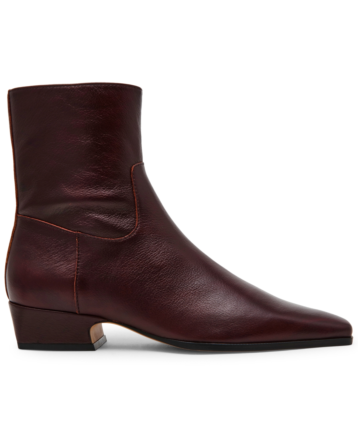 Steve Madden Women's Dusty Block-heel Booties In Burgundy