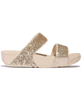 Women's Lulu Multi-Tonal Glitter Wedge Sandals 