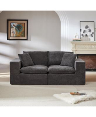 Modern Chenille Cloud Sofa - Freely Combinable & Comfortable