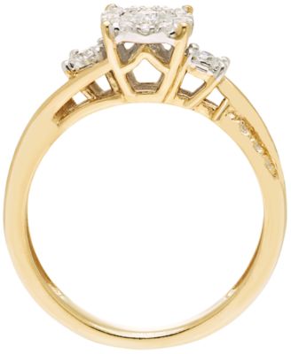 Diamond Bridal Set(1/4 ct. t.w.) in 10k Two Tone Gold