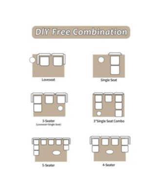 Modern Memory Foam Sofa, Single Chaise, Pet-Friendly, Corduroy, Beige