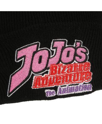 Men's Jojo's Bizarre Adventrue Jojos Logo Embroidery Acrylic Knit Cuff Beanie