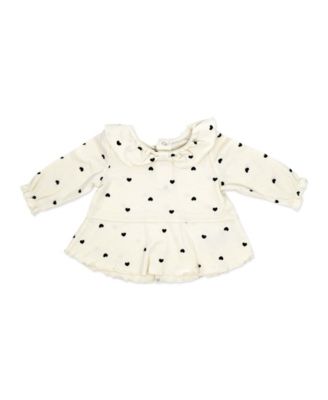 Baby Girls' Tiny Hearts Print Top, Leggings and Headband, 3-Piece Set