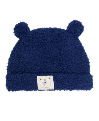 Baby Boys' Bears Print Overall, Bodysuit and Cap, 3-Piece Set