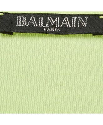 Women's Fluorescent Green Logo Print Jersey Sleeveless T-Shirt