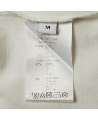 Women's White Cotton Logo Printed Crew Neck T-Shirt