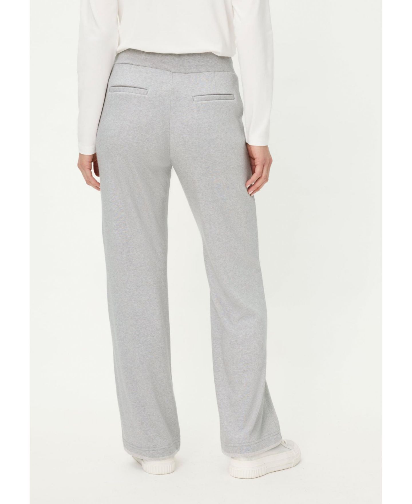 Женские брюки Olsen Anna Fit Jersey, цвет: Серый меланжевый — фото 2