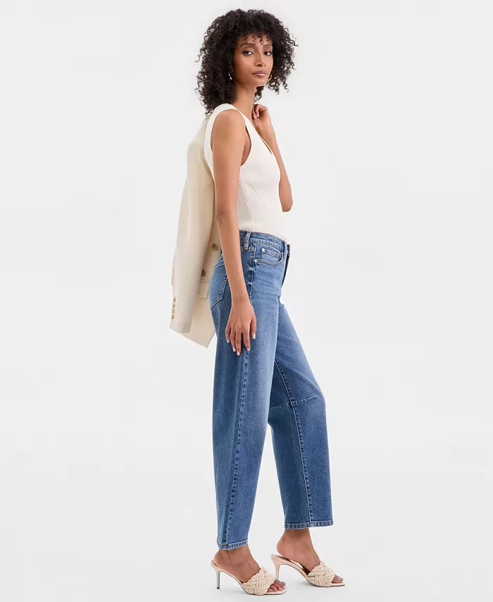 Women's High-Rise Barrel-Leg Jeans - thumbnail 2