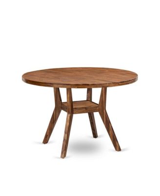 5 Piece Dining Table Set For 4 Contains 48" Round Table In Black Color