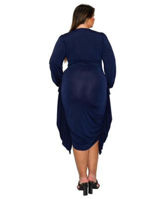 Plus Size Nova Shirred Bodycon Dress