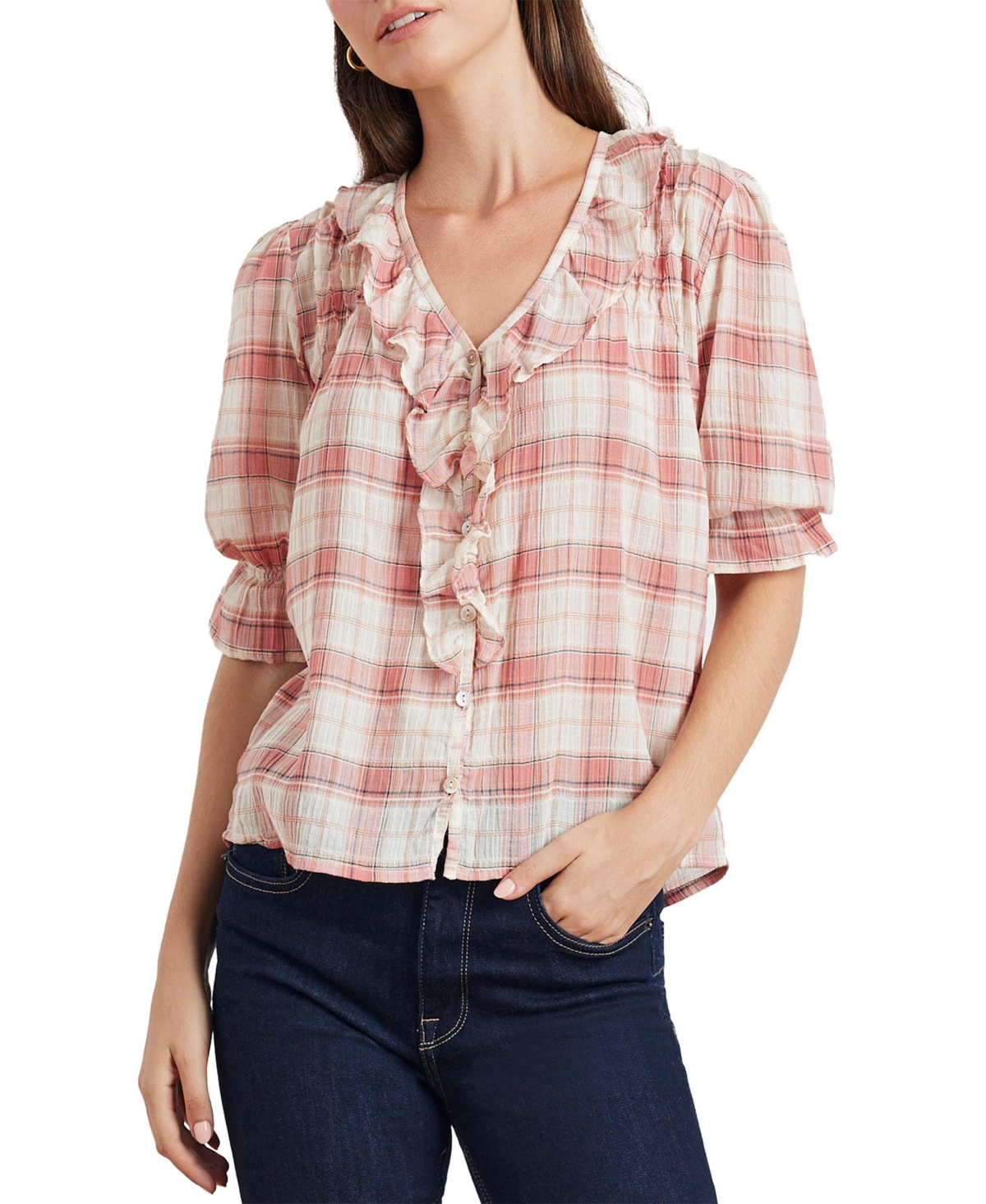 Paneros Clothing Women's Cotton Chloe Shirt Plaid