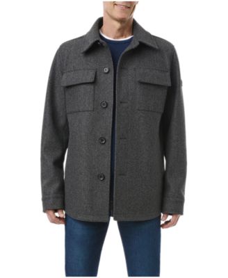 Men's Single Breasted Shirt Jacket