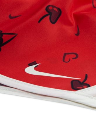 Girls' 4-6X Cherry T-Shirt and Dri-FIT Tempo Printed Shorts, 2-Piece Set