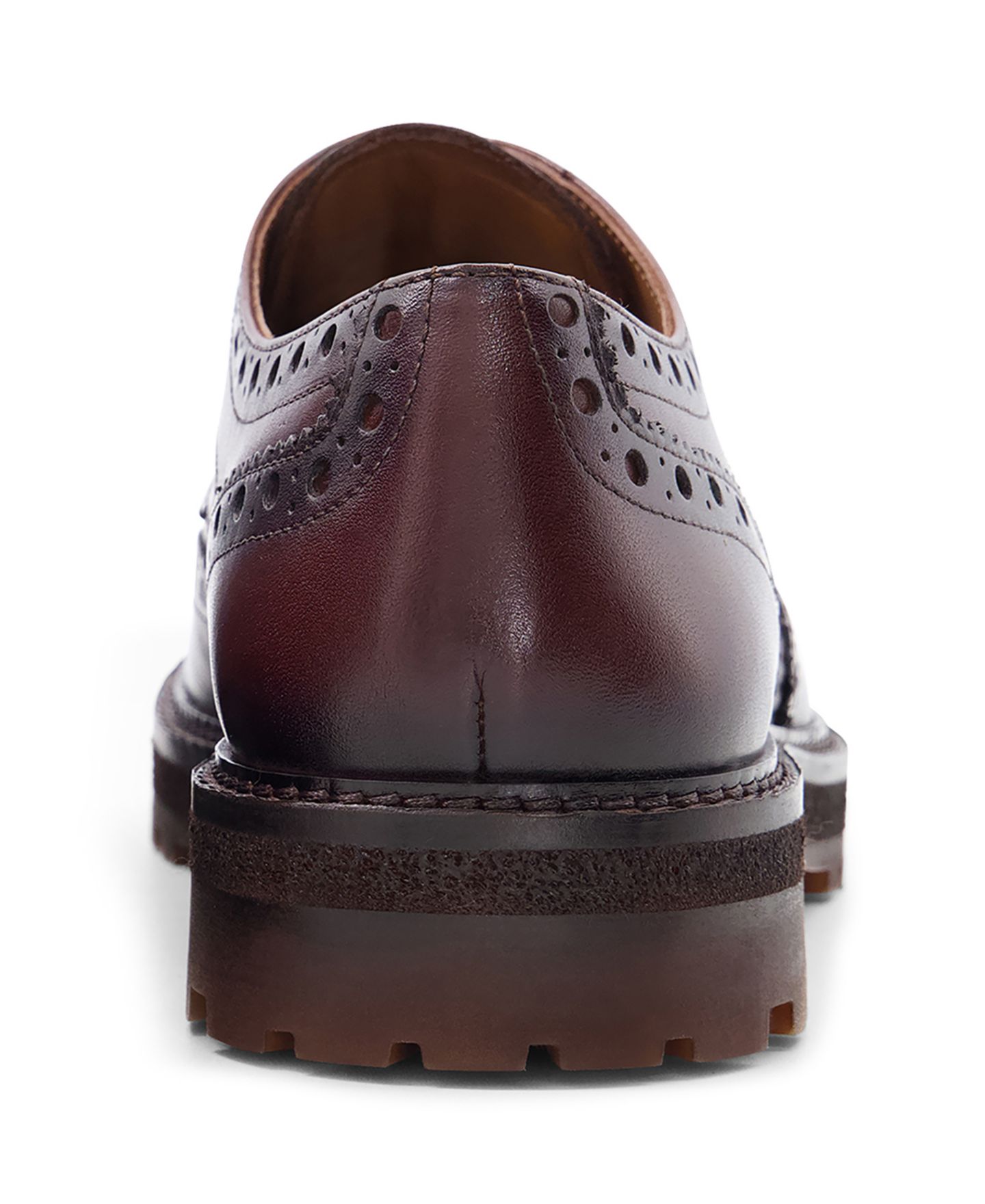 Обувь Anthony Veer Men's Prescott Wingtip Derby Round-Toe Shoe, цвет: Коричневый — фото 3