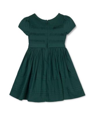 Baby Girls Organic Special Occasion Pleated Sateen Party Dress