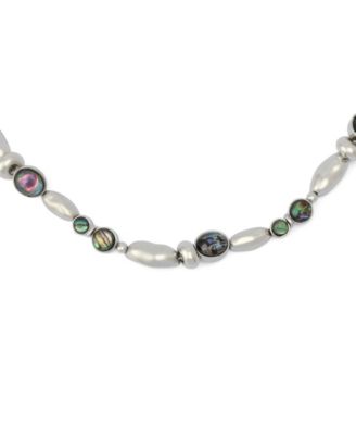 Abalone Beaded Collar Necklace