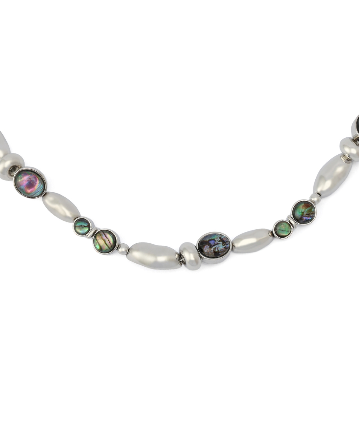 Robert Lee Morris Soho Abalone Beaded Collar Necklace
