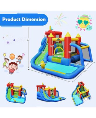 Inflatable Bounce House Splash Pool with Water Climb Slide Blower included