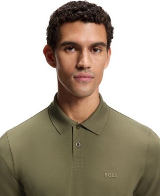 Men's Branding Stretch-Cotton Slim-Fit Polo Shirt
