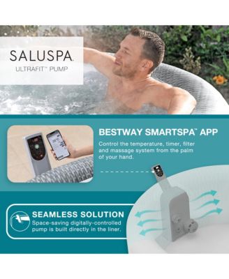 SaluSpa Bali Smart AirJet Inflatable Hot Tub w/ Energy Sense Cover.